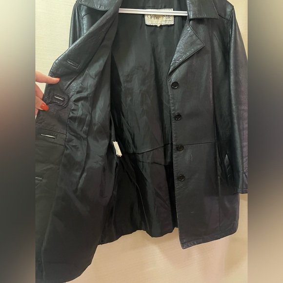 Vera Pelle Made in Italy Genuine Leather Blazer Jacket Size 46 - Picture 8 of 10